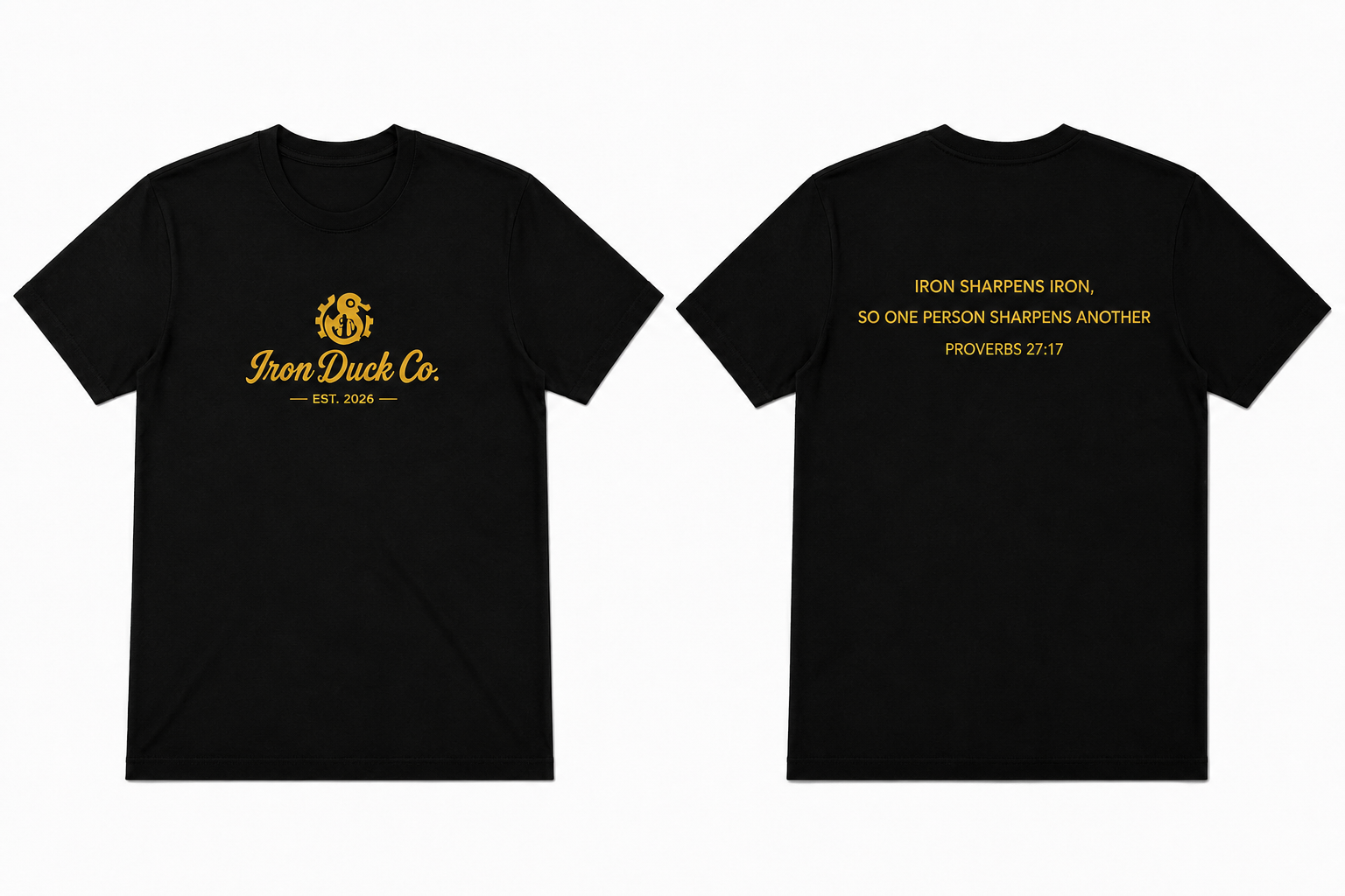 Iron Duck Co. PROVERBS 27:17 Shirt
