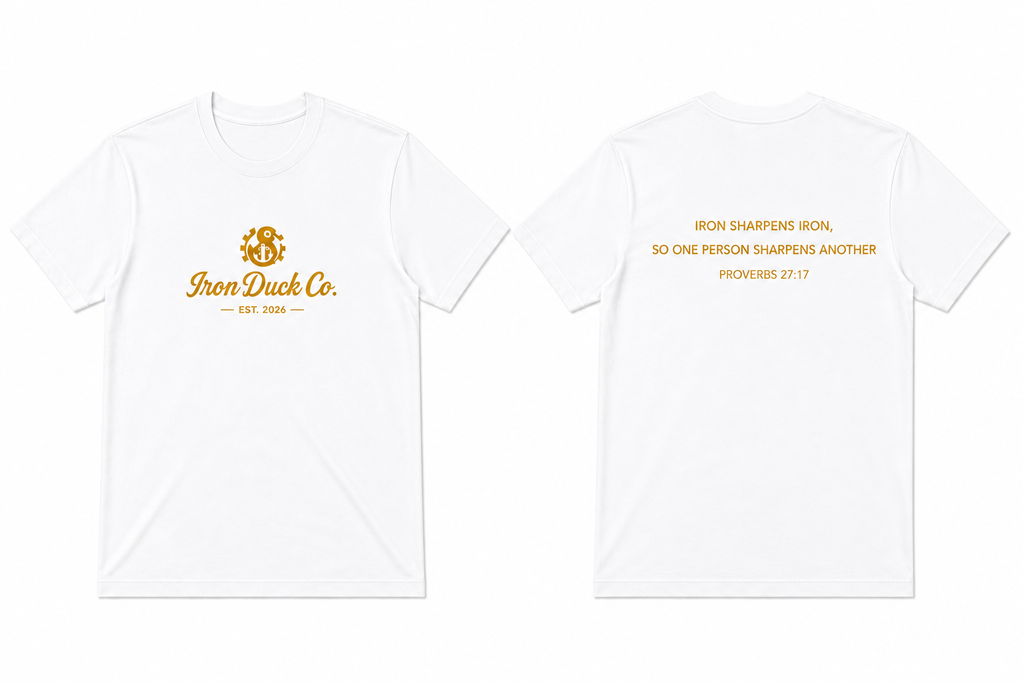 Iron Duck Co. PROVERBS 27:17 Shirt