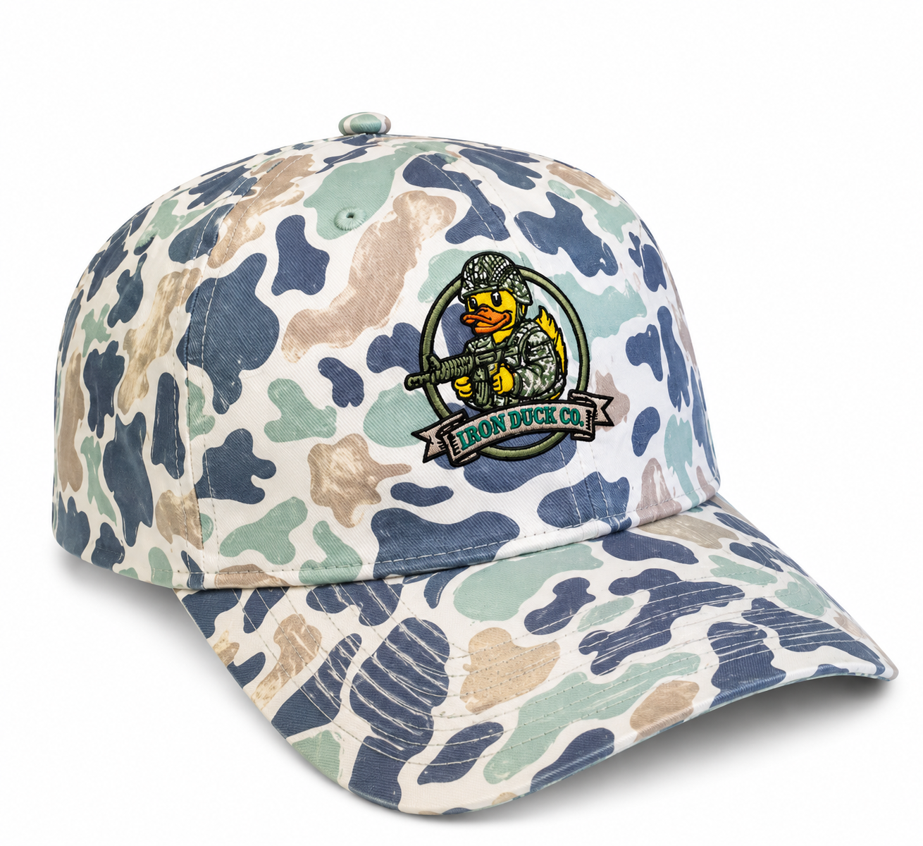 Limited Jungle Camo Iron Duck Co. Logo Snapback