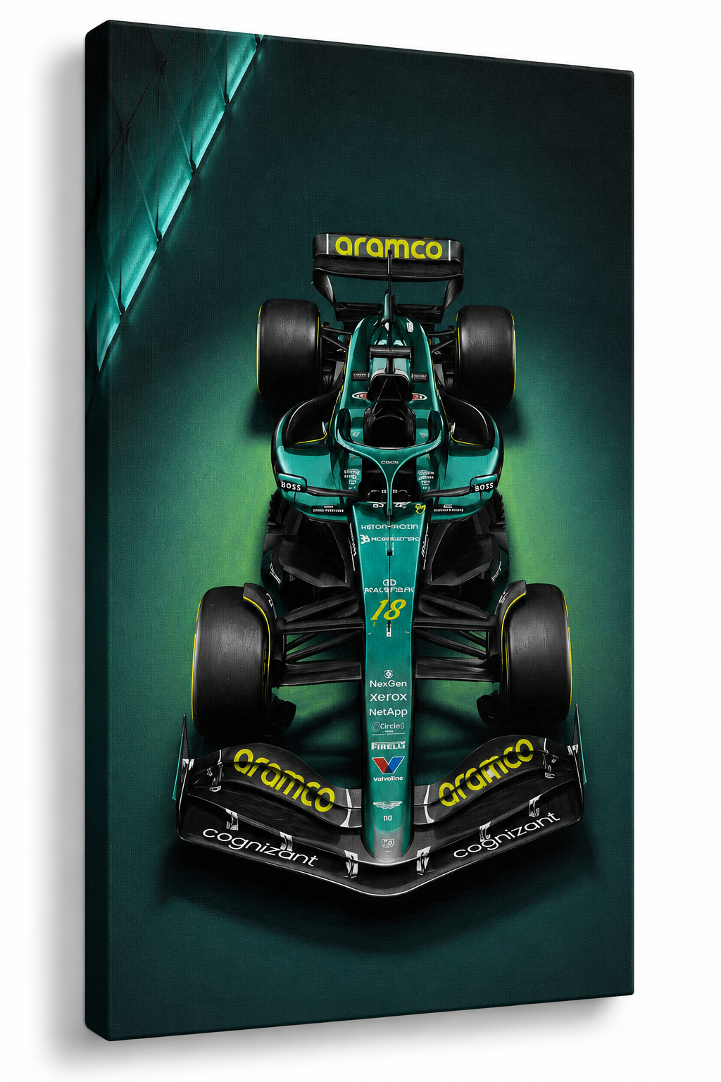 F1- Aston Martin. Canvas Print