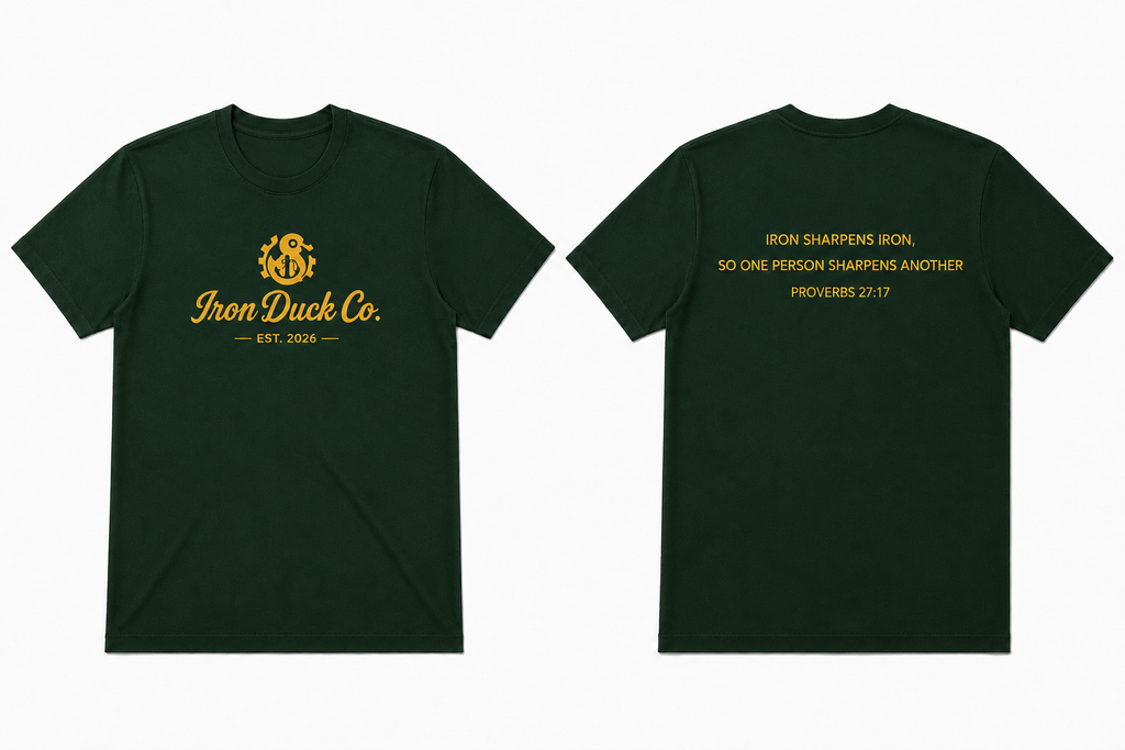 Iron Duck Co. PROVERBS 27:17 Shirt