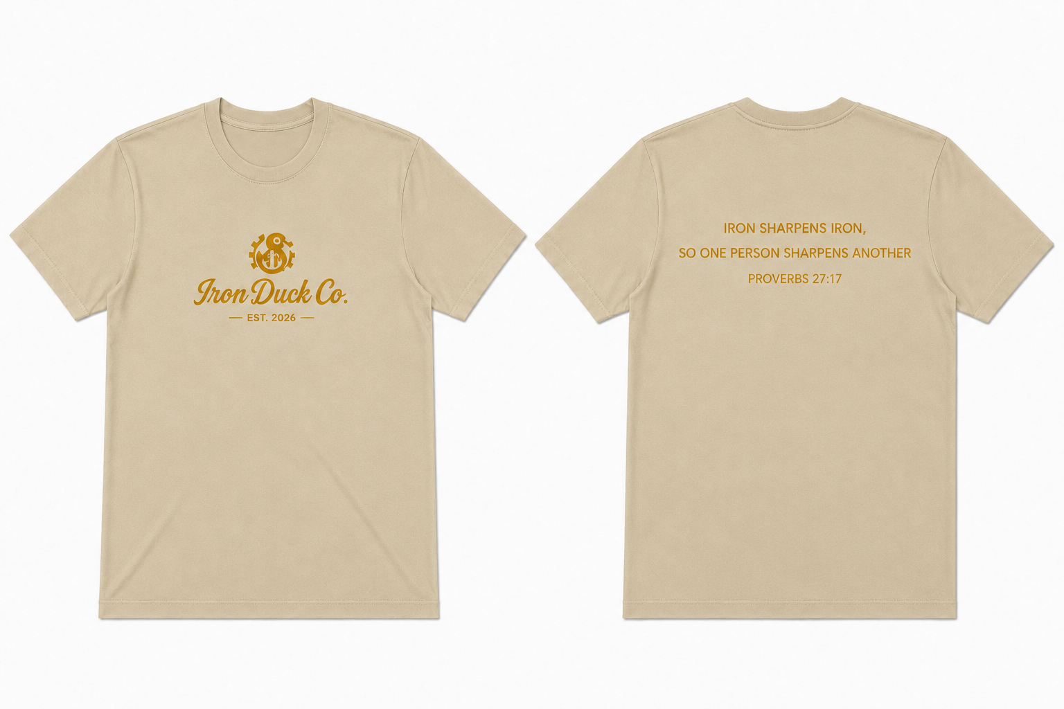 Iron Duck Co. PROVERBS 27:17 Shirt