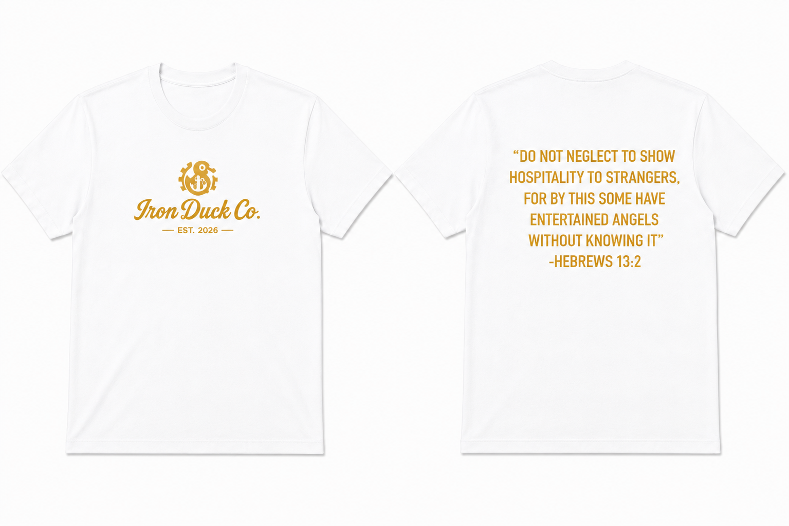 Minimalist Logo HEBREWS 13:2 print