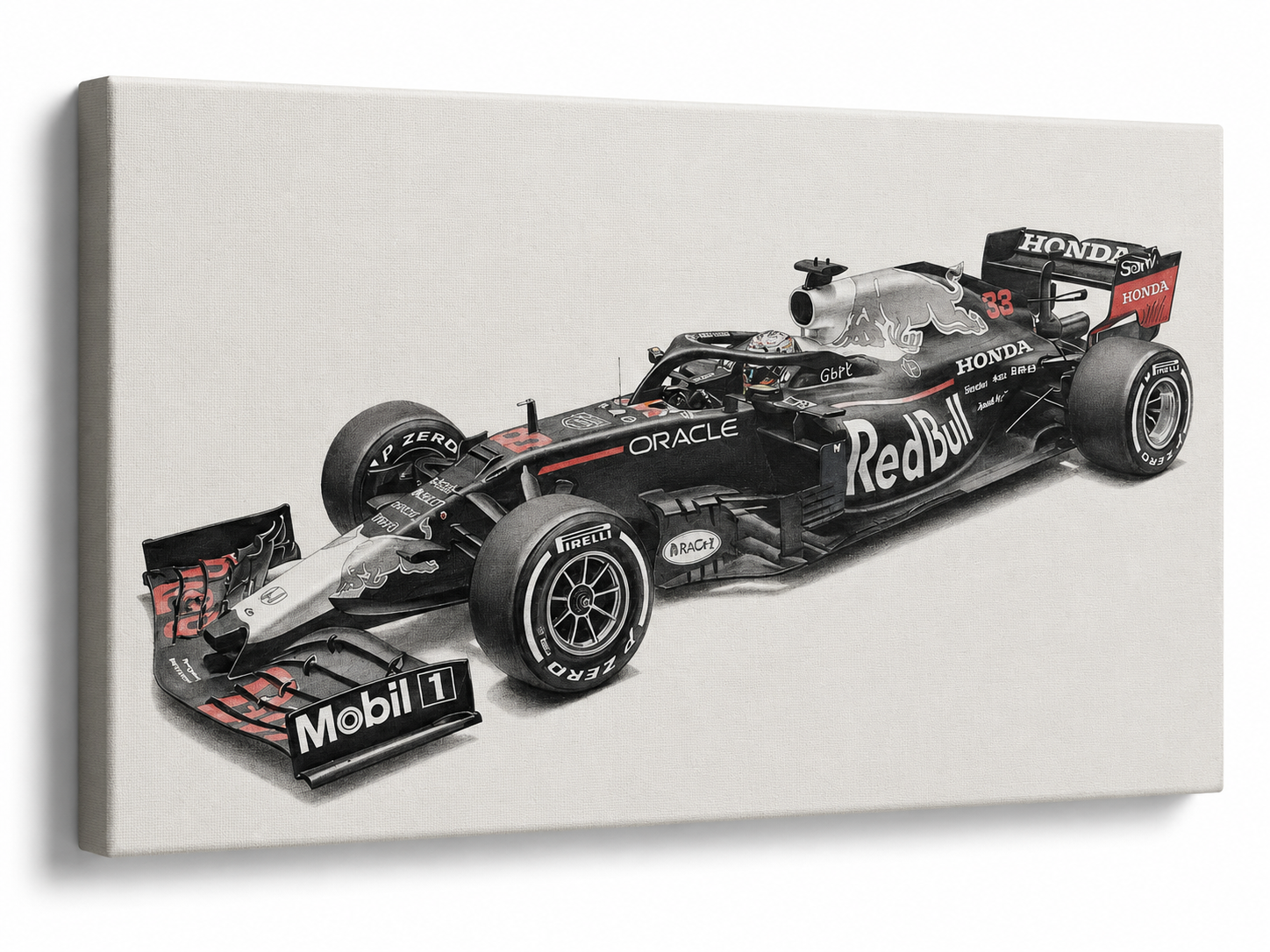 F1- Oracle, Red Bull Canvas Print