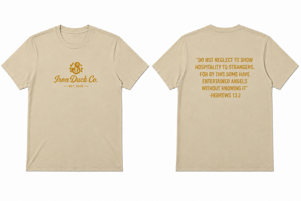 Minimalist Logo HEBREWS 13:2 print