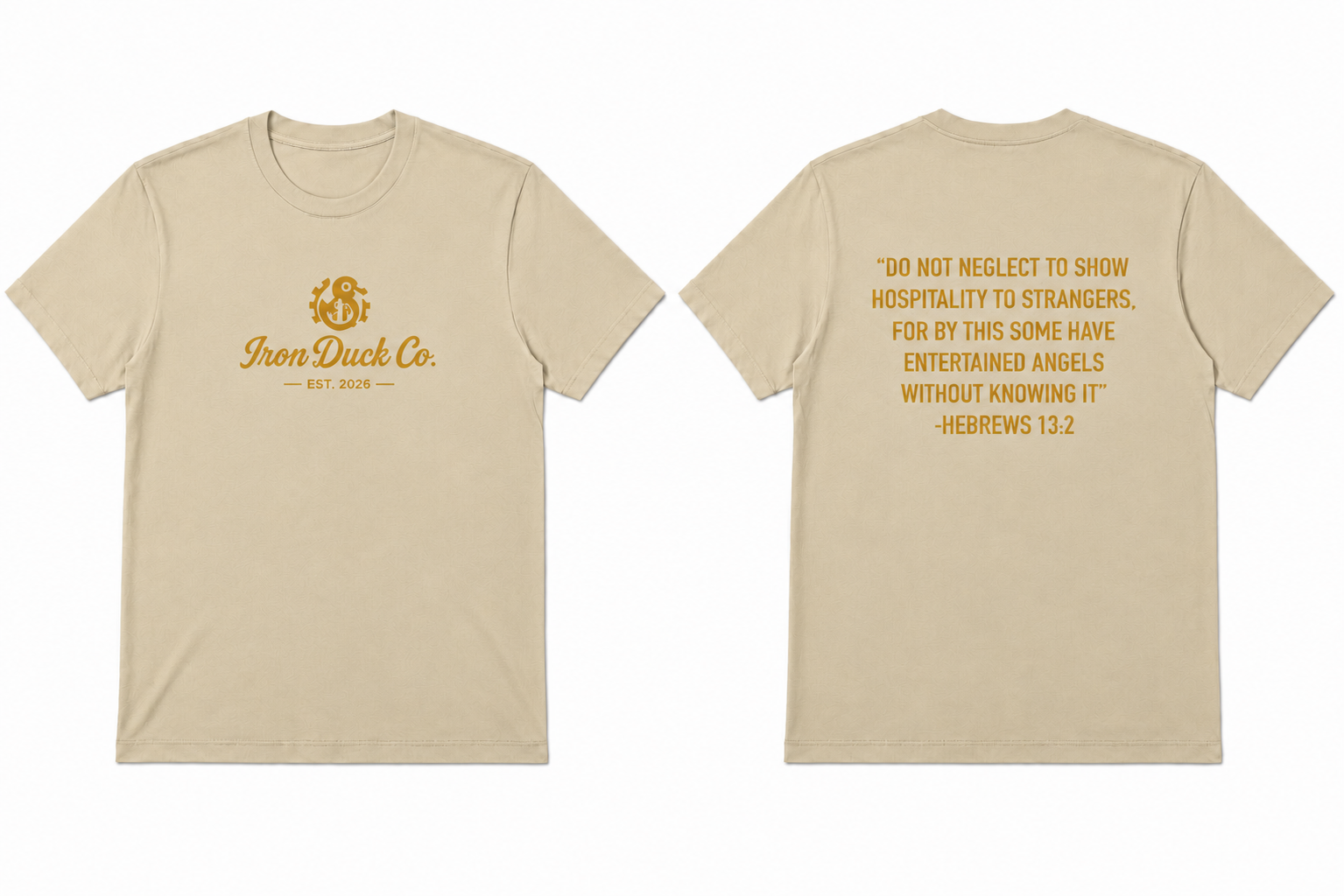 Minimalist Logo HEBREWS 13:2 print