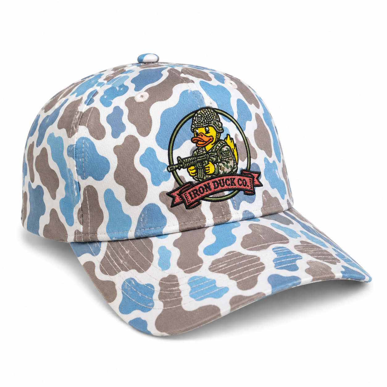 Limited Blue Camo Iron Duck Co. Logo Snapback