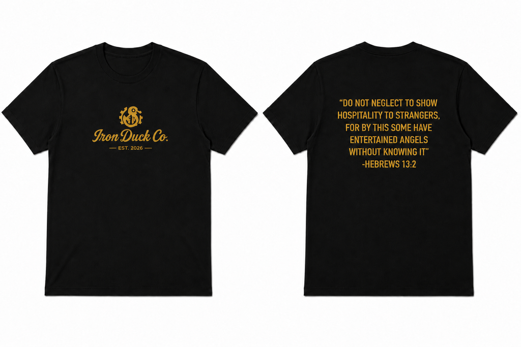 Minimalist Logo HEBREWS 13:2 print