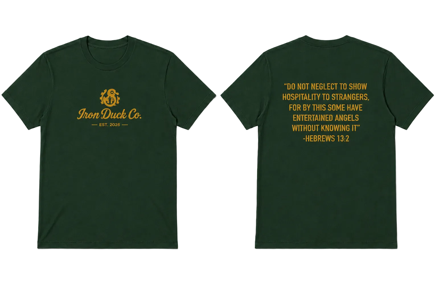 Minimalist Logo HEBREWS 13:2 print