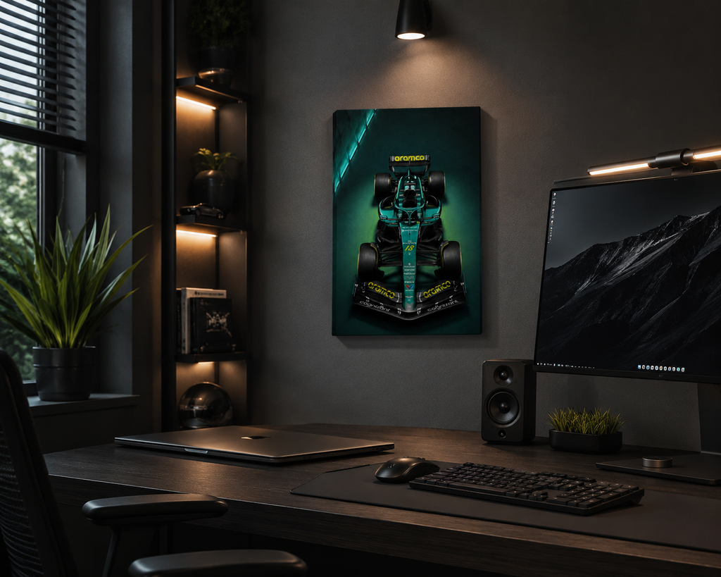 F1- Aston Martin. Canvas Print